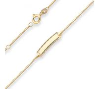 0,9mm Id-Bracciale Catena Veneziana Banda di Piastra Braccialetti 585 Oro 14cm