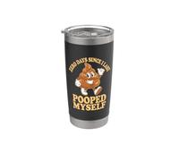 0 Days Since I Last Pooped Myself Bicchiere termico in acciaio inox doppia parete