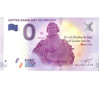 0 Euro bagliore di Dio Grazia c'è invano · Martin Lutero · XELY 2017-1 · Germania · Souvenir o zero € Biglietto di souvenir