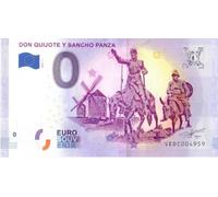 0 Euro bollettine Don Quijote y Sancho Panza · Spagna · Souvenir o zero € Biglietto di souvenir