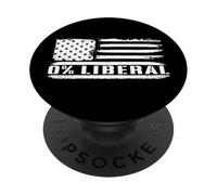 0% Liberale Zero Percentuale Liberale Anti Liberale 0% Liberale PopSockets PopGrip Adesivo