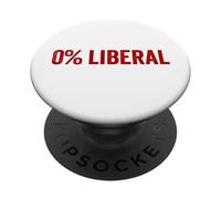0% Liberale Zero Percentuale Liberale Anti Liberale 0% Liberale PopSockets PopGrip Adesivo