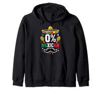 0% Messicano Cinco De Mayo Sombrero Divertente 0 per Cento Uomini Donne Felpa con Cappuccio