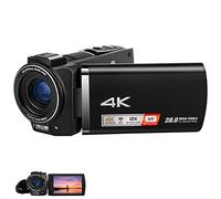 0℃ Outdoor HD 4K Videocamera Video Digitale Video 28MP 24FPS 3.5 Pollici LCD Display Zoom Digitale 100x con Visione Notturna Go & Webcam e Uscita TV, Funzione Time Lapse e Pausa