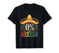 0 Per cento Sombrero messicano Cinco de Mayo Maglietta