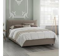 0 Talamo Italia Letto Matrimoniale Celeste Grigio Tortora Sfoderabile Contenitore, Dimensione Materasso 160x190 cm