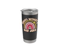 00 Days Without A Dad Joke Bicchiere termico in acciaio inox doppia parete