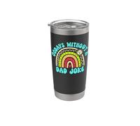 00 Days Without A Dad Joke Bicchiere termico in acciaio inox doppia parete