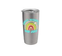 00 Days Without A Dad Joke Bicchiere termico in acciaio inox doppia parete