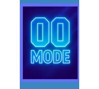 00 MODE: Neon Glow Notebook for Teens, Athletes & Gamers | 155-Page Lined Journal: Electric Blue Edition • Trendy TikTok-Inspired • Cool Holiday Gift for Teen Boys & Girls