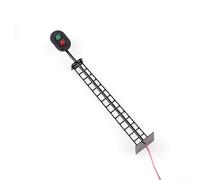 00 Segnale luminoso ferroviario modello con rosso verde due aspetti per funzionamento a 3 V DC e 12 V DC Compatibile con OO Gauge per configurazione precablata