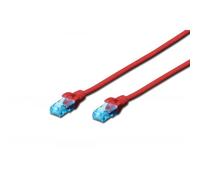 DIGITUS CAVO DI RETE DRITTO NON SCHERMATO CAT.5E 2 MT COLORE ROSSO**PUOI PAGARE ANCHE ALLA CONSEGNA!!!**