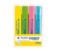 0000042510 Tratto Video EVIDENZIATORE MULTICOLORE (4 PEZZI)
