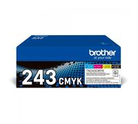 Brother TN-243CMYK cartuccia toner 1 pz Originale Nero, Ciano, Magenta, Giallo