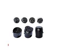 PROPART ADATTATORE DA VIAGGIO UNIVERSALE 10A CON SPINE EU/UK/US/AUS (PES501076-BK)**PUOI PAGARE ANCHE ALLA CONSEGNA!!!**