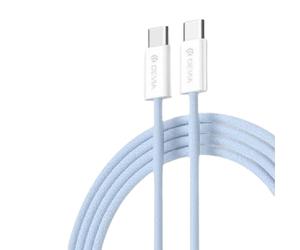 0000061838 Devia CAVO INTRECCIATO FAST SERIE SMART DA TYPE-C A TYPE-C PD 60W 1MT