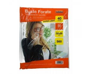 0000063847 Nikoffice BUSTE FORATE A4 22X30 15" - 50 PEZZI (01NIK012)