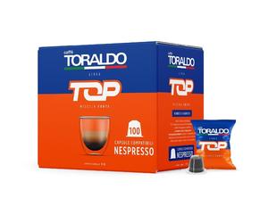 0000065146 Toraldo CAPSULE LINEA TOP MISCELA FORTE COMPATIBILE NESPRESSO 100 PZ