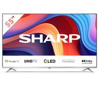 Sharp 55GP6260E TV 139,7 cm (55") 4K Ultra HD Smart TV Wi-Fi Nero, Argento