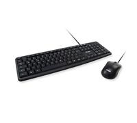0000066482 Equip KIT TASTIERA + MOUSE CON FILO USB - NERA (245203)