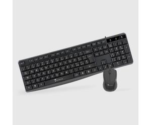 0000067462 Techmade KIT TASTIERA + MOUSE NERA (TM-KM002) CON CAVO USB