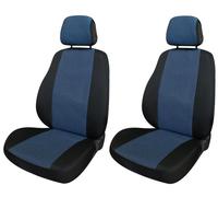 Coprisedili anteriori Fast&Smart tg. speciale tess. misto cotone avio/nero