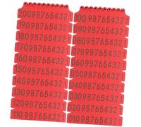 001-100 -901-1000 Adatto for bovini, capre e suini Etichette auricolari 801-900 Giallo/Rosso/801-900(Red,801 900)