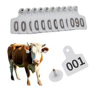 001-1000 tag auricolari numerati bestiame di identificazione TPU auricolare animale per le orecchie vitello bianco 901-1000