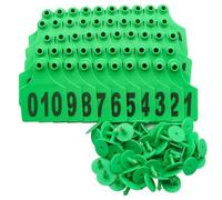 001-1000 tag auricolari numerati bestiame di identificazione TPU auricolare animale per le orecchie vitello verde 401-500