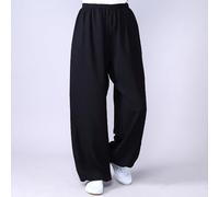 001,L,Pantaloni Tai Chi Uomini E Donne Cotone E Lino Arti Marziali E Kung Fu Pantaloni da Allenamento Banda Elastica Traspirante Comodo Pantaloni da Meditazione Yoga Bloomers