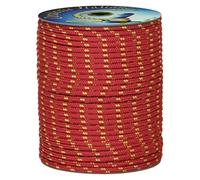 001039037 Treccia Surf rossa, 6 mm - 250 mt, Corda intrecciata multiuso resistente ai raggi U.V. e all'abrasione, per attività all'aperto, giardino, mare, guinzagli e fai da te, rottura 350 kg