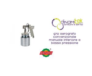 00120 G70 AEROGRAFO CONVENZIONALE MANUALE INFERIORE A BASSA PRESSIONE ASTURO