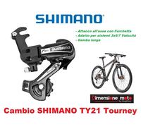 Deragliatore Shimano Altus 310 34.9+ TopS 66-69 nero