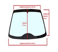 0041082 PARABREZZA VETRO CRISTALLO ANTERIORE COLORATO LIGIER BE TWO BE UP