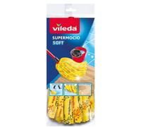 3pz VILEDA SUPERMOCIO SOFT Fiocco super assorbente + 3 Manici in Acciaio 125cm