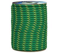 006006336 Treccia corit verde, 8 mm - 30 mt, Corda intrecciata multiuso resistente ai raggi U.V. e all'abrasione, per attività all'aperto, giardino, mare, guinzagli e fai da te, rottura 700 kg