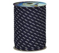 006009115 Treccia corit blu, 8 mm - 30 mt, Corda intrecciata multiuso resistente ai raggi U.V. e all'abrasione, per attività all'aperto, giardino, mare, guinzagli e fai da te, rottura 700 kg