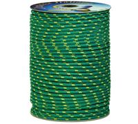 006050445 Treccia Surf Verde, 6 mm - 100 mt, Corda intrecciata multiuso resistente ai raggi U.V. e all'abrasione, per attività all'aperto, giardino, mare, guinzagli e fai da te, rottura 350 kg