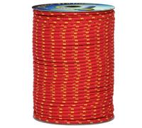 006111269 Treccia surf rossa, 4 mm - 50 mt, Corda intrecciata multiuso resistente ai raggi U.V. e all'abrasione, per attività all'aperto, giardino, mare, guinzagli e fai da te, rottura 175 kg