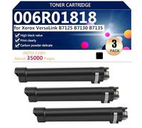 006R01818 Cartuccia Toner ad alta Capacità Sostitutiva per Xerox VersaLink B7125 B7130 B7135 Stampante, 35000 Pagine,Black-3 pack