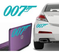 007 JAMES BOND, Adesivo In Vinile Agente +