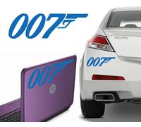 007 JAMES BOND, Adesivo In Vinile Agente +