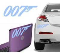 007 JAMES BOND, Adesivo In Vinile Agente +