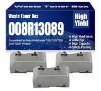 008R13089 Contenitore toner di scarto compatibile 8R13089, ad alta capacità per Xerox WorkCentre 7120 7125 7220 7225 7225T Stampanti,8R13089-3PC