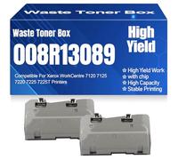 008R13089 Contenitore toner di scarto per Xerox 7120 7125 7220 7225 Contenitore toner di scarto Compatibile per Xerox WorkCentre 7120 7125 7220 7225 7225T Stampanti,8R13089-2PC