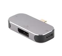 01 02 015 Adattatore di Tipo C, Dock USB C Robusto e Durevole Design 3 in 1 Ricarica Rapida Rapida Portatile Leggero per Windows per OS X per Android