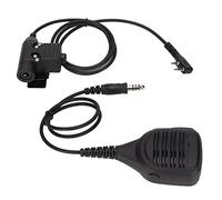 01 02 015 Microfono con Altoparlante a Spalla, Microfono a Mano + U94PTT Plug And Play 7,1 mm Importato per WLNK D-C1
