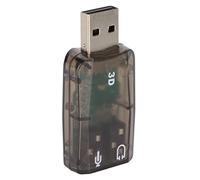 01 02 015 Scheda Stereo USB, Plug And Play Jack da 3,5 mm Stabile multiformato convertitore Esterno virtuale a 5.1 canali per PC per Windows