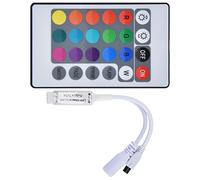 01 02 015 Telecomando IR a 24 Tasti, dimmer Universale Facile da Usare per Striscia di Luce soffusa per Lampada Wall Washer per Sorgente Luminosa puntiforme