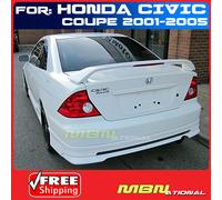 01-05 Per Civic 2D Tronco Spoiler Colore Abbinato Dipinta B92P Nighthawk Nero